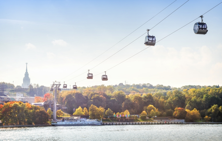 Канатная дорога на Воробьевых горах Канатная дорога на Воробьевых горах